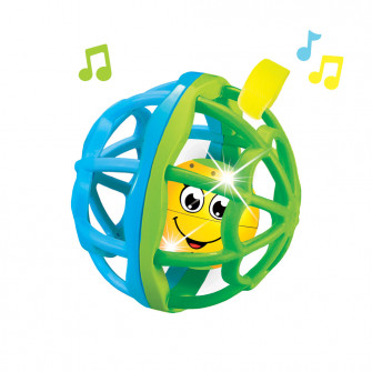 Музыкальный мячик хохотуша Голубой-зеленый