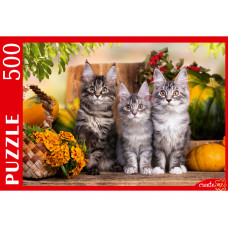 ПАЗЛЫ 500 элементов. ТРИ НЕПОСЕДЛИВЫХ КОТЕНКА (Арт. ШТП500-1472)