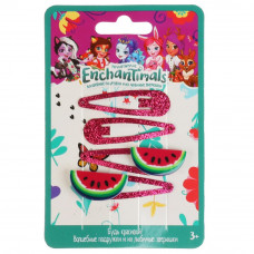 Аксессуары д/девочек ЭНЧЕНТИМАЛС 4 заколки с украшениями на карт в пак МИЛАЯ ЛЕДИ уп-12шт в кор100уп HAIRCLIPS-D4-EN1