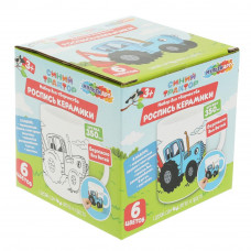 Набор д/дет тв-ва СИНИЙ ТРАКТОР кружка для росписи (краски, кисточка) МУЛЬТИ АРТ MUG-ST