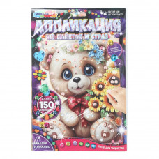 Аппликация Со стразами и пайетками милый медвежонок МУЛЬТИ АРТ GEMSEQ-123231 (100)   