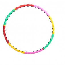 Обруч пластиковый, материал PE, диаметр 98 см, с массажными колесиками, состоит из 8 частей IT106888