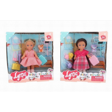 Кукла малышка 4620 Lyna путешественница с питомцем в кор. 0260943YS