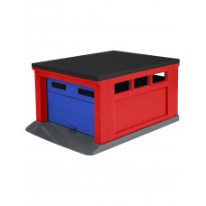 Гараж для машинок (красный,синий,чёрный,серый)187х136х95 мм (арт. ГИМ-0976)