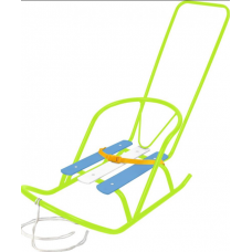 Санки кукольные с толкателем (СКУ2/Л лимонный)