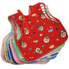 1043 Слюнявчик на лямках, 28,5х28 см., разноцветный (Бусинка)