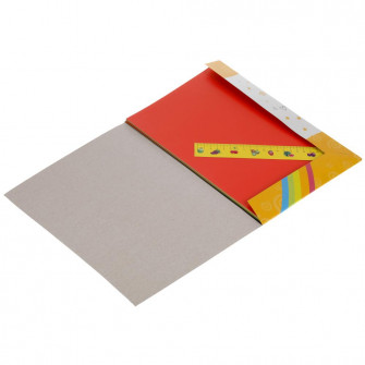Набор: цветная бумага и цветной картон Оранжевая корова (8+8) Умка в кор.30шт SPC-53724-ORCOW
