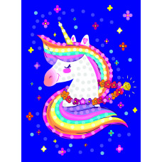 Мозаика гелевая 19х26 см. ЕДИНОРОГ (Арт. М-7951)