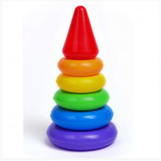 Пирамидка с кольцами малая 1-403   