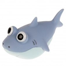 Игрушка пластизоль д/ванны акуленок 10 см в сетке, КОТЕ ТВ 1шт, пищит, сетка КАПИТОШКА в кор.100шт SP-01A