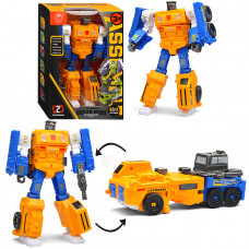 Робот трансформирующийся в грузовик с краном, в коробке 908-4D   