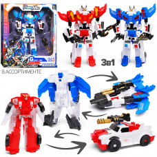 Робот трансформирующийся в служебное авто, в коробке MJL-026   