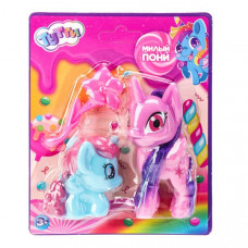 Набор пони пластиковые (8см и 6см), расческа, на блистере Тутти Y2306Z0484-2-RU   