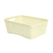 Корзинка «Ромбики» S (250х180х105мм) (ваниль)АП 444