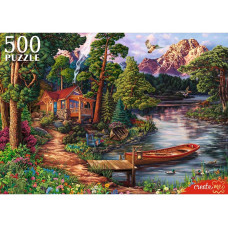 ПАЗЛЫ 500 элементов. ДОМИК У РЕКИ (Арт. Ф500-8713)
