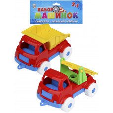 Набор машинок № 1 (2 в 1) САМОСВАЛ + ПОЖАРНАЯ (Арт. И-5677)