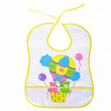 1046 Нагрудник ПВХ  на лямках 36*28 см (Бусинка)