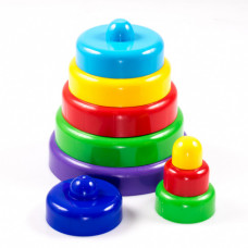 пирамидка 34см. 9 дет. ПИ000129