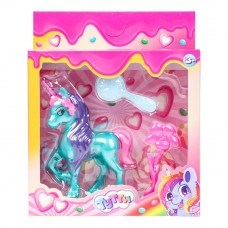 Единорог 10см, пластиковый, аксессуары 2шт Тутти Y1803Z247-3-RU   
