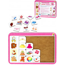 Деревянная игрушка(275х195х6 мм) Досочки «Ассоциации для маленькой принцессы» ( Арт. Н00176)