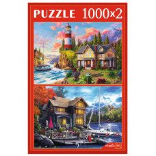 НАБОРЫ ПАЗЛОВ 2в1 (1000+1000) КРАСИВЫЕ ПЕЙЗАЖИ Арт. ХП1000-4316