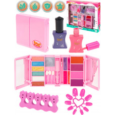 Набор детской косметики(тени,блеск,румяна,лак,разделитель,накладные ногти,апплик.,зеркало) КС-8685