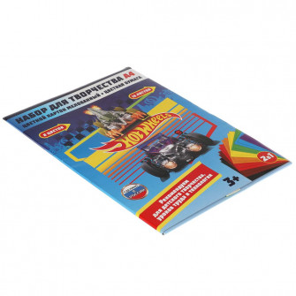 Набор: цветная бумага и цветной картон ХОТ ВИЛС (8+8), hot wheels Умка в кор.30шт SPC-55344-HW