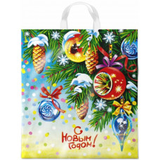 Пакет полиэтиленовый с петлевой ручкой Пробил час 38х42/40 мкм СП-4642