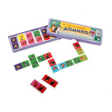 29. ДОМИНО ПЛАСТИКОВОЕ В ПЛАСТИКОВОМ ФУТЛЯРЕ. ЛЕСНЫЕ ЖИВОТНЫЕ (Арт. ИН-4614)