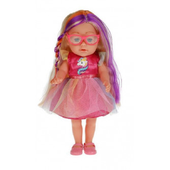 Кукла озвученная АБВГДЙКА песня Полина 35см, в комплекте тату, очки, 9 акс КАРАПУЗ Y35SBB-WST-42093