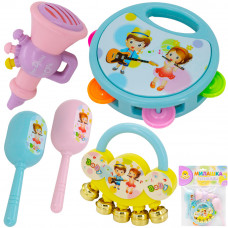 Набор музыкальных инструментов Levatoys 733A-71GYS в пак. 0786105FCJ  