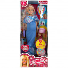 Кукла 29 см София беременная 2-мя малышами, в вечернем платье с акс КАРАПУЗ в кор.24шт 66002B2-S-BB