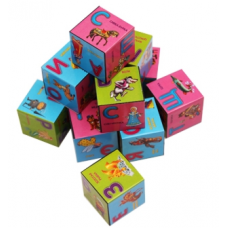 КУБИКИ ПЛАСТИКОВЫЕ. 12 шт. АЗБУКА СО СКАЗКАМИ (Арт. К12-0286)