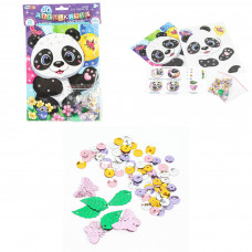 Аппликация пайетками 3D панда МУЛЬТИ АРТ SEQUIN-3D-123390   