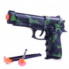 Пистолет стреляет присосками, в пакете 088-C8  