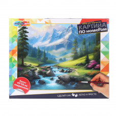 Холст по номерам 40*50 см ручей МУЛЬТИ АРТ CANV40X50-117541   