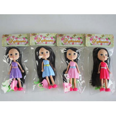 Кукла  В ДВУХЦВЕТНОМ ПЛАТЬЕ