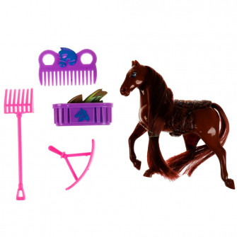 Аксессуары для кукол 29 см лошадь с акс для Софии, кор КАРАПУЗ B2068638BH-RU