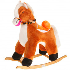 Качалка Конь Пегас плюш музыкальная 980703 цвет в ассортименте   