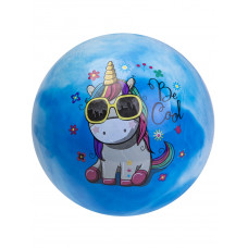 Мяч детский (25 см, 70 гр) с единорогом (цвет микс) кратно 10 Арт. AN01734