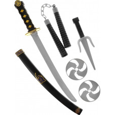 Игр.набор Ниндзя, в комплекте предметов 5шт., пакет M0131