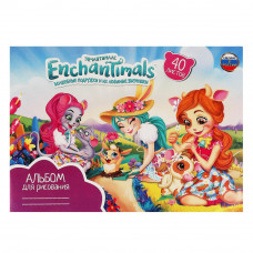Альбом д/рис ЭНЧАНТИМАЛС 40л, диз1 Умка ALB40-65770-ENCH