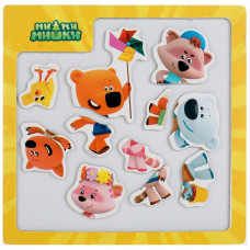 Игрушка деревянная Ми-ми-мишки доска магнитная 15*15 Буратино в кор.200шт MMM-31