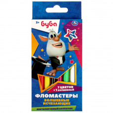 Фломастеры волшебные исчезающие в кор., 7+1, БУБА Умка FPM-75872-BU   