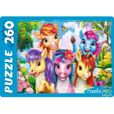 ПАЗЛЫ 260 элементов. СЕЛФИ ЯРКИХ ПОНИ (Арт. УК260-1996)   