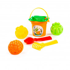 Набор №26: ведро мал, ситечко-цвет, сов№2, граб№2, 3 форм