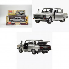 Машина металл ретро-модель,12,5 см, дв, баг, ин, серебр, кор. Технопарк AZLK2140M-12-SR (72)   