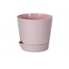 Горшок д/цв3,6л, розовый, с поддоном В0322