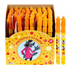 Мыльные пузыри СОЮЗМУЛЬТФИЛЬМ 60мл, в колбе 27см в дисплее ИГРАЕМ ВМЕСТЕ уп-48шт в кор.3уп BB60SMF-2