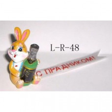 ФИГУРКА КРОЛИК С ЛЕНТОЧКОЙ 